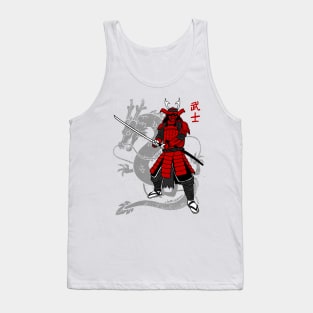 Samurai japan dragon Tank Top